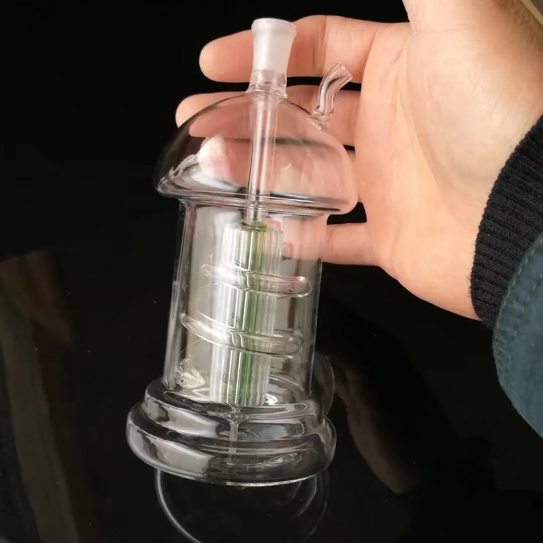 Bouteille d'eau en verre ￠ disque super grand champignon