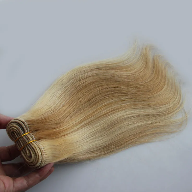 Não transformados cabelo virgem malaio reta vip cabelo da beleza 100g cabelo humano pacotes de crochê tecer 12/613 PIANO COR