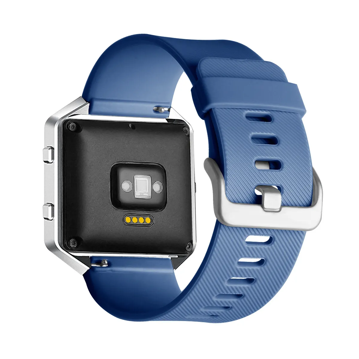 Melhor Qualidade 8 Cores de Luxo Pulseira de Silicone Pulseira Substituição Pulseira de Silicone Para Fitbit blaze Pulseira de Relógio Inteligente