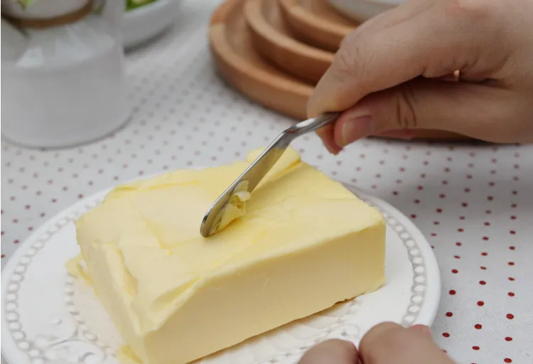 500 pçs utensílio de aço inoxidável talheres faca de manteiga queijo sobremesa geléia espalhador ferramenta de café da manhã #5727