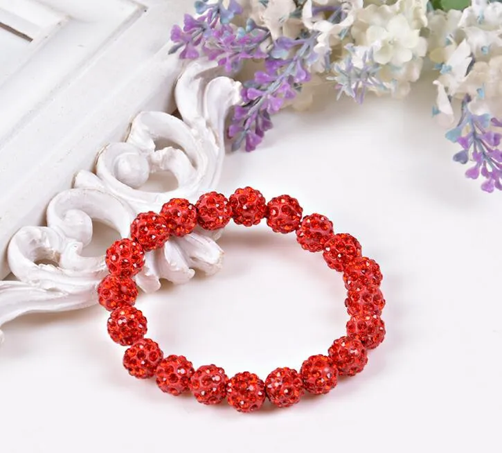 Good A++ Fashion 20 crystal diamond ball bracelet beads diy handmade jewelry FB292 a Charm Bracelets