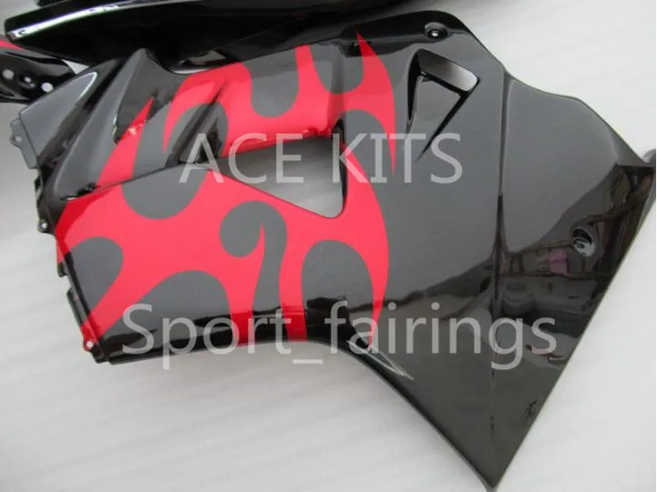 Motorcycle Fairing kit for HONDA VFR800 98 99 00 01 VFR 800 1998 1999 2000 2001 ABS red flames black Fairings set+3gifts VB04