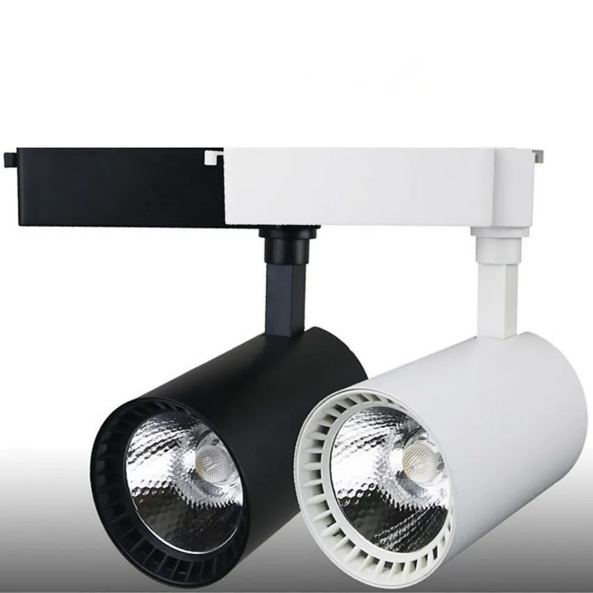 Partihandel Pris Modern LED Track Lampan 20W Varm kallt Vit Klädaffärsfönster Utställning Utställning Spotlight COB LED-järnvägslampa