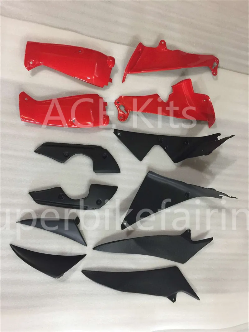 3 omaggi carene complete Yamaha YZF 1000 YZF R1 2009 2010 2011 2012 Kit carenatura completa moto Bianco Rosso AA0 =