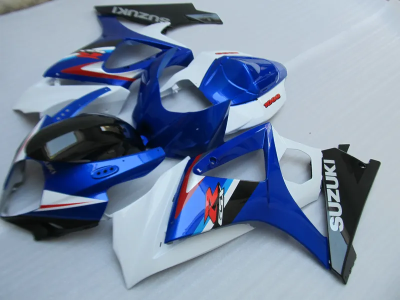 Kit de carénage offre spéciale pour Suzuki GSXR1000 07 08 ensemble de carénages bleu blanc noir GSXR1000 2007 2008 OT31