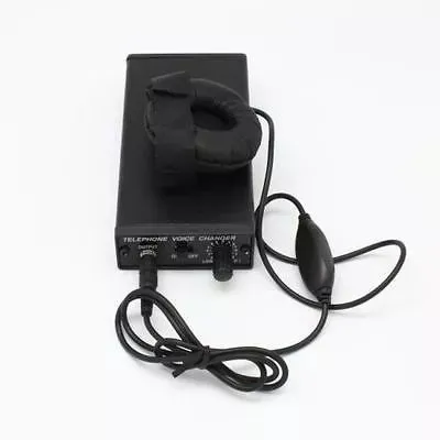 Mais novo telefone trocador de voz Professional voz Disjuntor Transformador Transformador de telefone televoicer handheld Mudança de Voz Gadgets preto