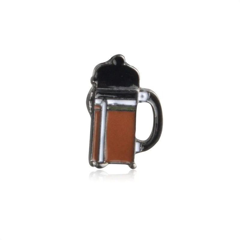 Broche de taza con filtro Chemex AeroPress de café americano, Pin para chaqueta vaquera, insignia para camisa, joyería de moda, regalo para amigos y niños