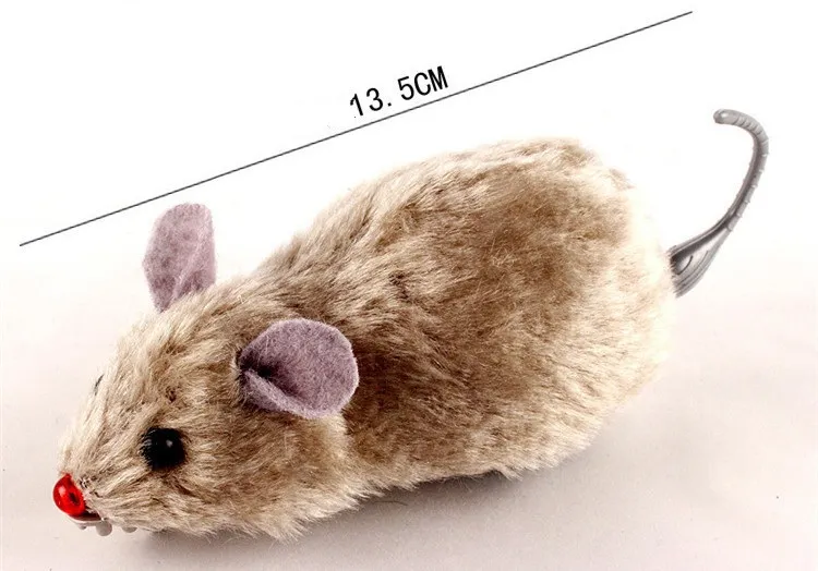New Little Gummi Mouse Toy Buller Sound Squeak Rat Talking Toys Playing Gift for Kitten Cat Play 6 * 3 * 2,5cm IB282