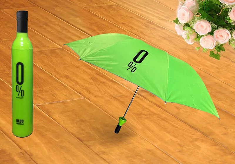 Fashion Bottle Umbrella 3 Folding Wine Bottle Umbrella With Creative