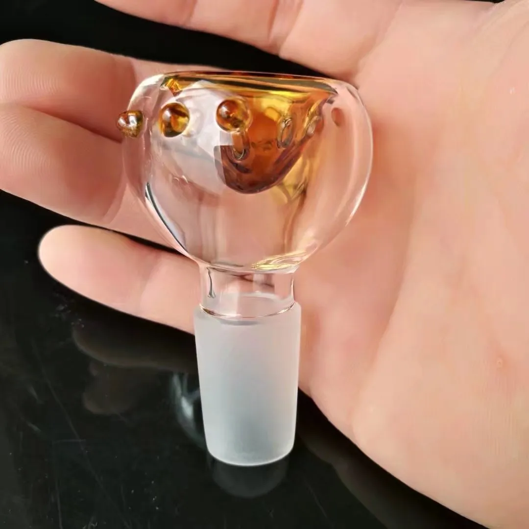 Konkava Spray Bubble Glas Bongs Tillbehör, Glas Rökpipor Färgrik Mini Multi-Colors Handrör Bästa Sked Glasrör