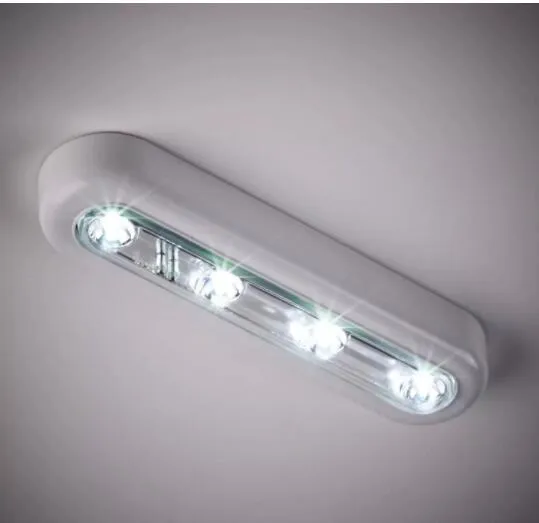 Diode White LED Touch Operated Battery Stick op Muur onder Kast Kast Licht Actieve Lampen Componenten 2022