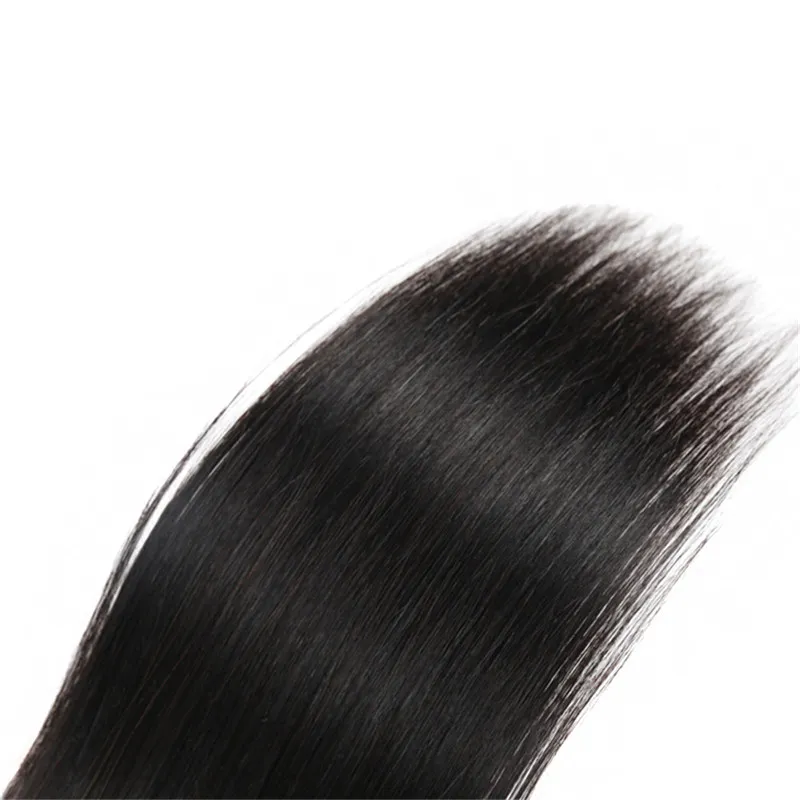 Fasci di capelli umani vergini indiani non trattati 10A Colore naturale 100G Capelli umani Remy lisci Whole5413574