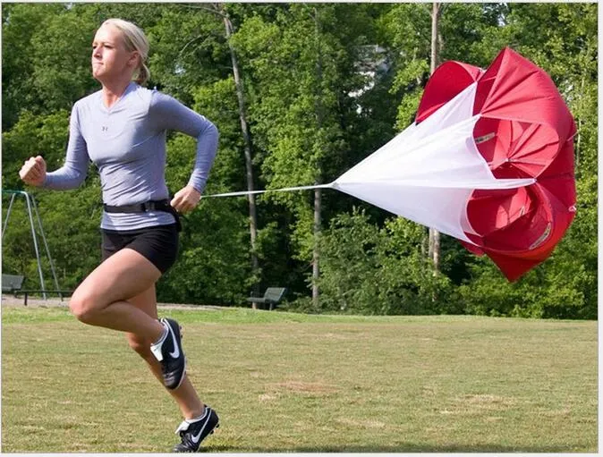 New Speed ​​Resistance Entraînement sportif Parapluie Parachute Running Chute Football Équipement d'entraînement Basketball Football Parachute Outils