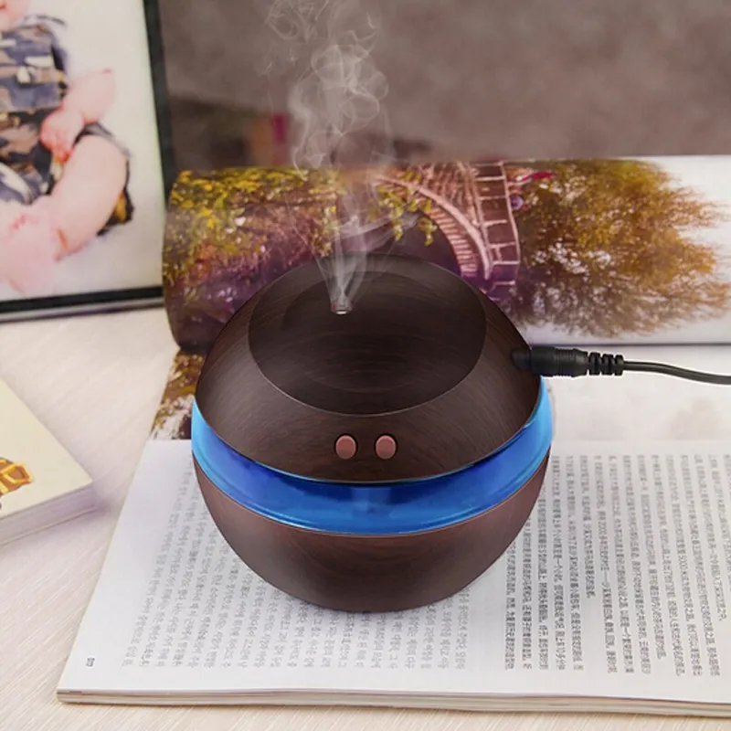 Wholesale 300ml USB Ultrasonic Humidifier Aroma Diffuser Essential Oil Diffuser Aromatherapy mist maker with Blue LED Light 
