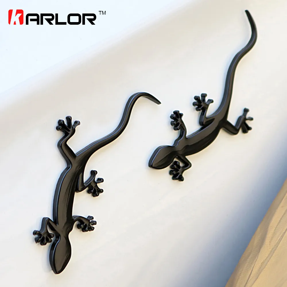 Gecko Lizard Quattero 3D Metal Ho Car Auto Motorcycle Logo Logo Stickle Dadge Styling Carling Actions Automobiles Audization Car-Styling Accessories