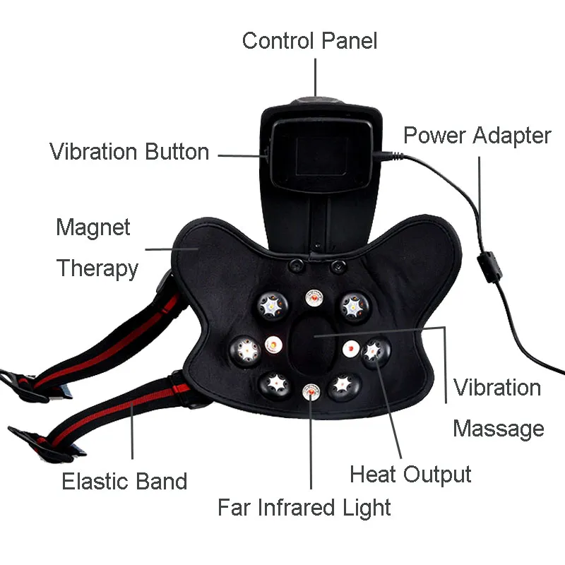 Terapia de calor infrarrojo lejano Codo magnético Artritis Vibración Masajeador Articulación de la rodilla Máquina de fisioterapia Artículo para aliviar el dolor