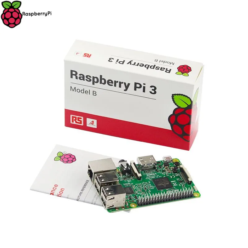 Freeshipping Versione RS Made in UK Originale Raspberry Pi 3 Modello B RPI 3 con 1GB LPDDR2 BCM2837 Quad-Core WiFiBluetooth4.0