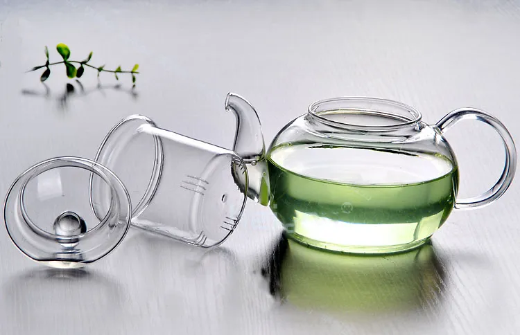 Praktisk 400ml Resistent flaskkopp Glas Tekanna med Infuser Tea Leaf Herbal Coffee 400ml J1010-1