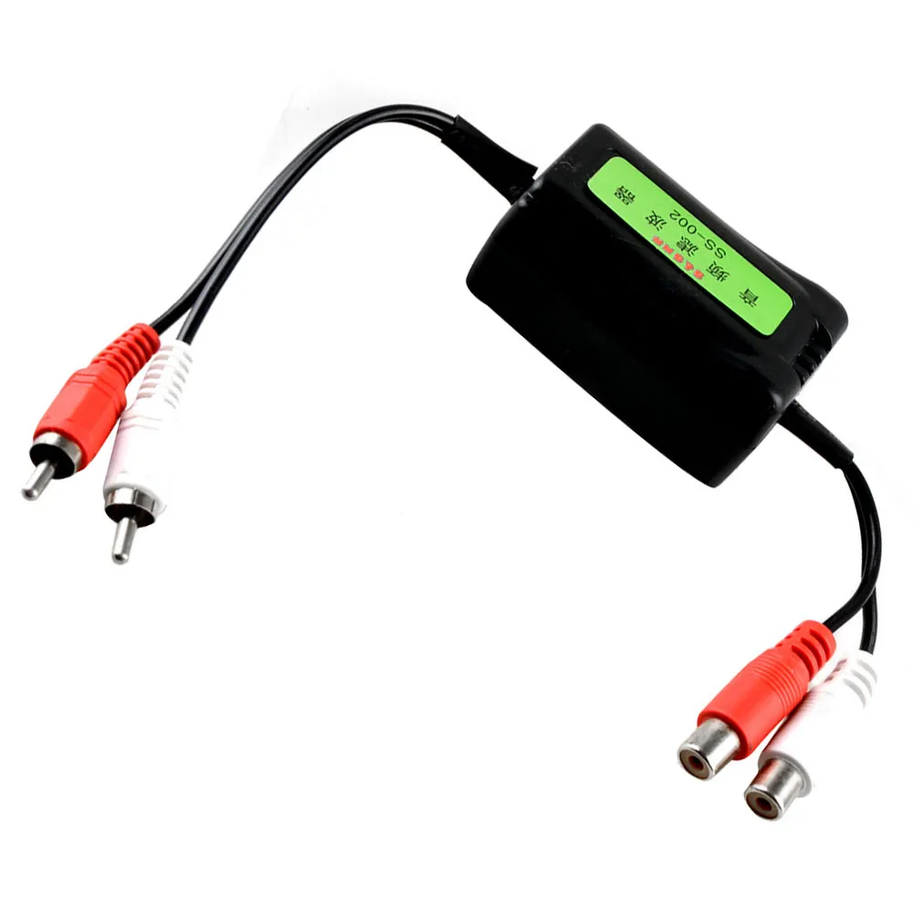 Isolatore Di Loop Di Terra 4 Canali - Elimina Ronzio Auto Stereo | Connettori RCA Oro, Materiale ABS