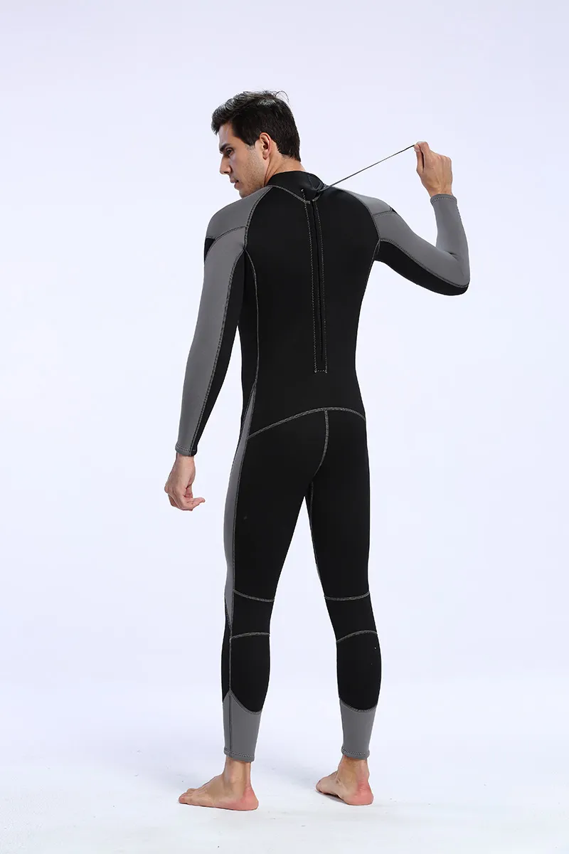 2017 New Design Mens 3mm Professional Diving Wetsuit One One Long Snorkeling Surfing Wetsuit6184304