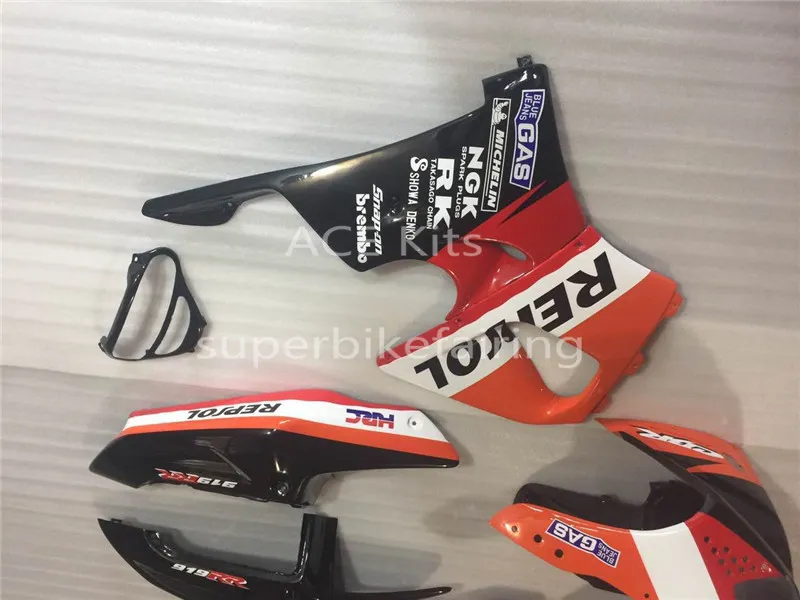 3 regalos gratis Kit de carenado de motocicleta para HONDA CBR900RR 98 99 CBR 900RR 919 1998 1999 Juego de carenados ABS Rojo Negro Blanco Naranja AW61