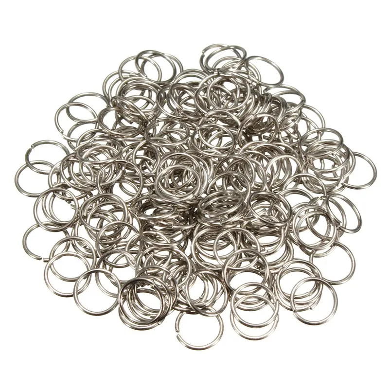 Partihandel 0,7x8mm ca / Alloy Single Loop Open Jump Ringar Split Ringar för Smycken Tillbehör