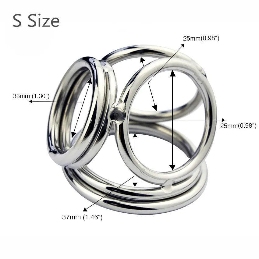 Nowe męskie opóźnienie zabawki stalowe pierścienie kutasa Nowy styl 4 otwory Dwa rozmiary mogą wybrać metalowy fetysz opóźniony ejaculating Ring8625586