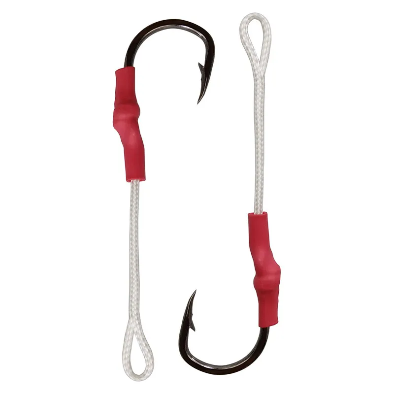 50 sztuk 10827 Jig Assist Fishing Hooks Jigging Asystowanie Przynęty Hak połowowy z wielkością PE 1/0-10 / 0