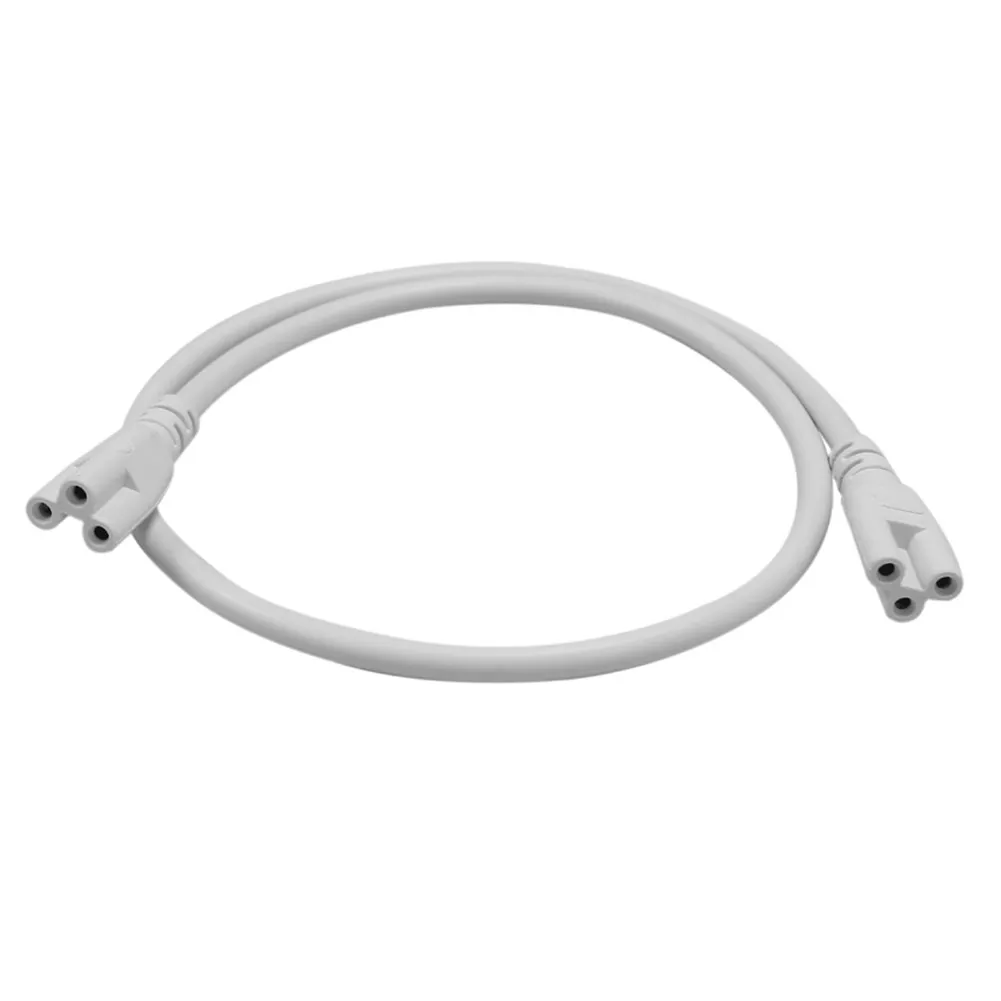 Cables de alimentación de doble extremo con conector LED T8 T5 con interruptor Enchufe estadounidense para luces de conector de tubo LED integradas En stock