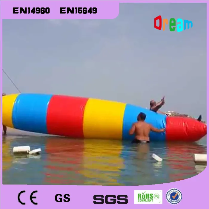 Free Shipping Good Price 8x2m Inflatable Water Blob Aqua Blob Jump Water Catapult Blob