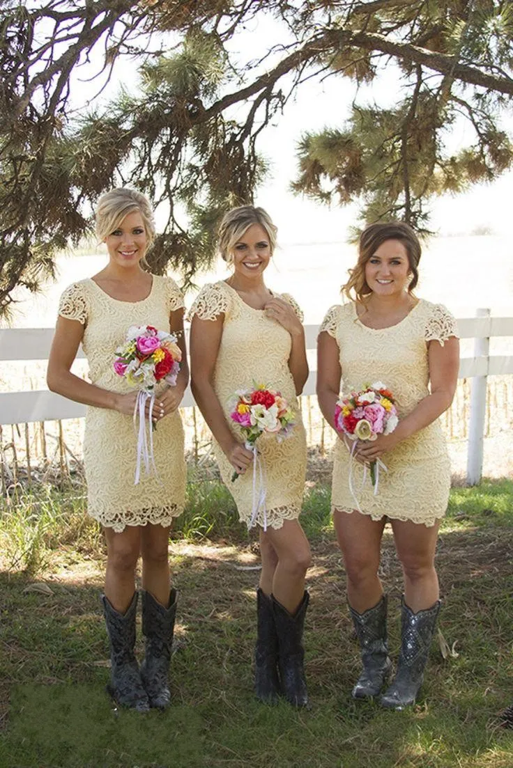 Vestidos curtos shop para madrinha country