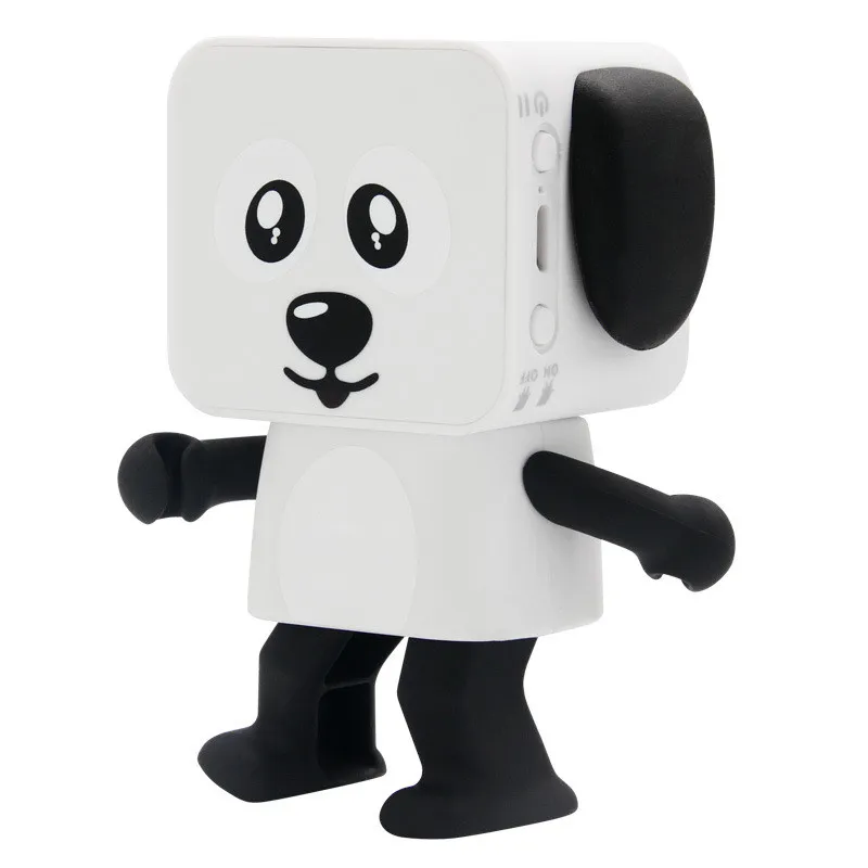 2020 Portable Dancing Dog Toy Bluetooth Högtalare Trådlös stereo Musikspelare Högtalare för iPhone Samsung med Retail Box Bästa leksaksgåva