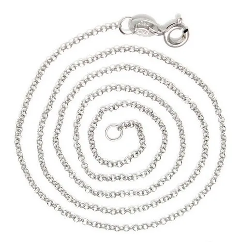 5 pcs / parti 925 sterling silver halsband kedja fynd komponenter för diy hantverk smycken gåva 16inch ay929 *