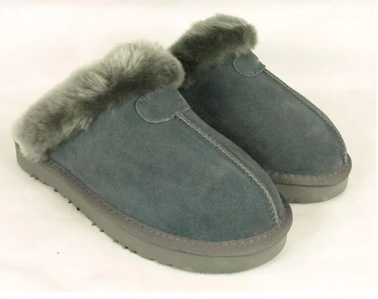 Pantofole in cotone caldo di alta qualità Pantofole da uomo e da donna Stivali corti Stivali da donna Stivali da neve Designer Pantofole in cotone interni Stivale in pelle