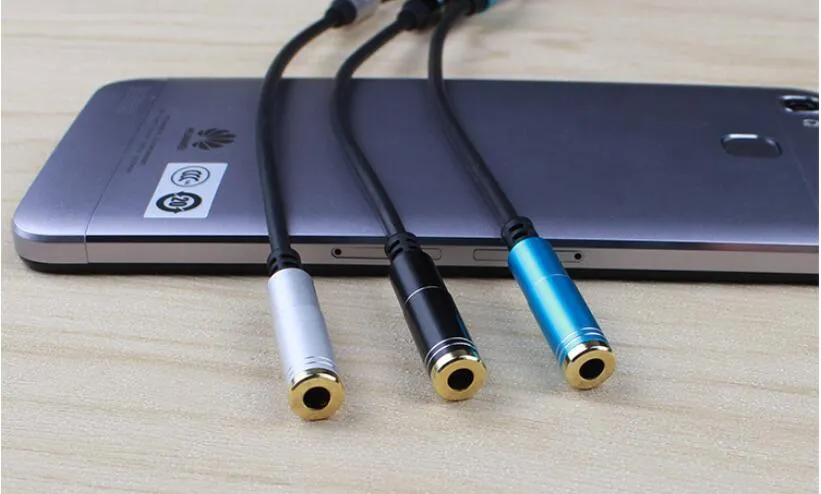 Kabel rozdzielacza stertowego 3,5 mm Jack Male 2 do 1 Kobieta Dual Y Splitter Słuchawki Słuchawki Audio Adapter Kabel Audio