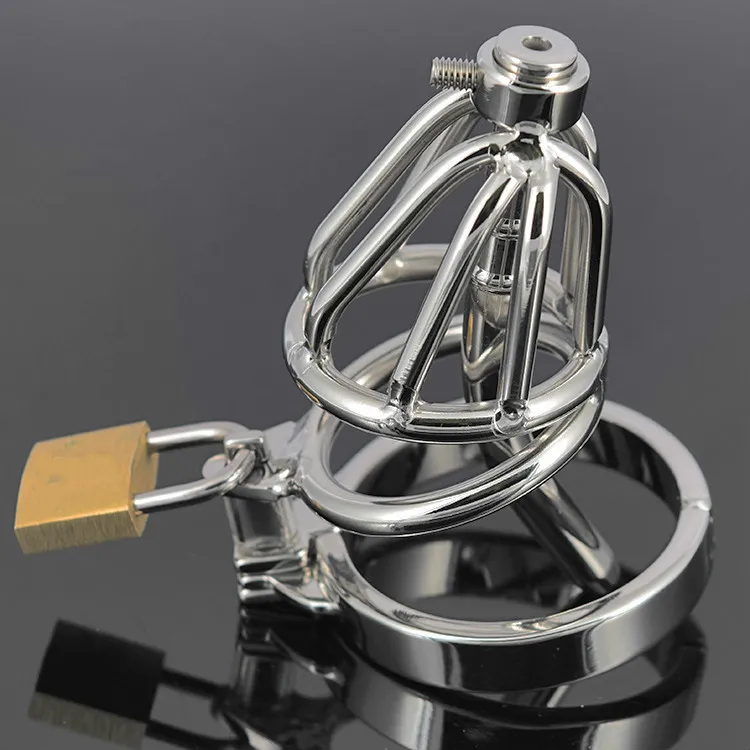 Male chastity belt, 931 male stainless steel chastity devices with catheters, cock cages with a lock chastity devices for men,2017 sex toy
