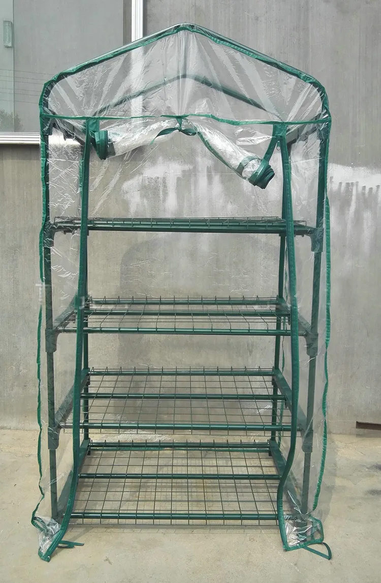 New Garden Greenhouses 4 Tier Portable Greenhouse Novel Home Green