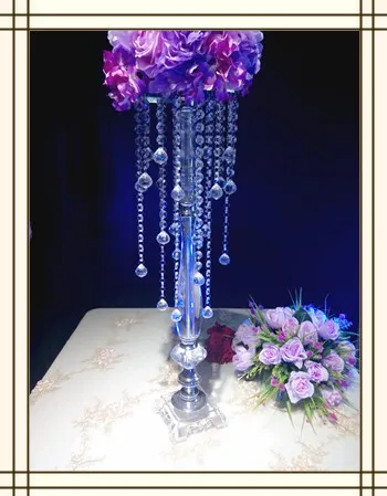 Nieuwste product! Tall Acrylic Flower Stands Wedding Floor Stand Centerpieces voor bruiloften decoratie