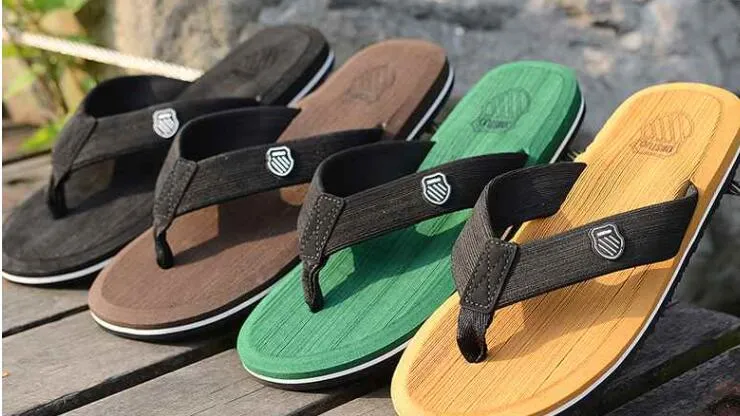 Groothandel-hot mannen mode nieuwe 2017 zomer strand surf zwemmen flip flops heren slippers chinelo masculino plus size platte sandal shoesspz0037