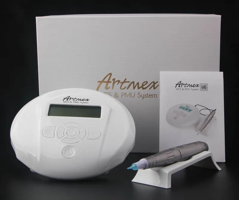 NEU ARTMEX V6-1 Derma Pen Auto Microneedle System Einstellbare Nadellängen 0,25 mm-3,0 mm Elektrischer Dermapen Stamp Auto Micro Needle Roller