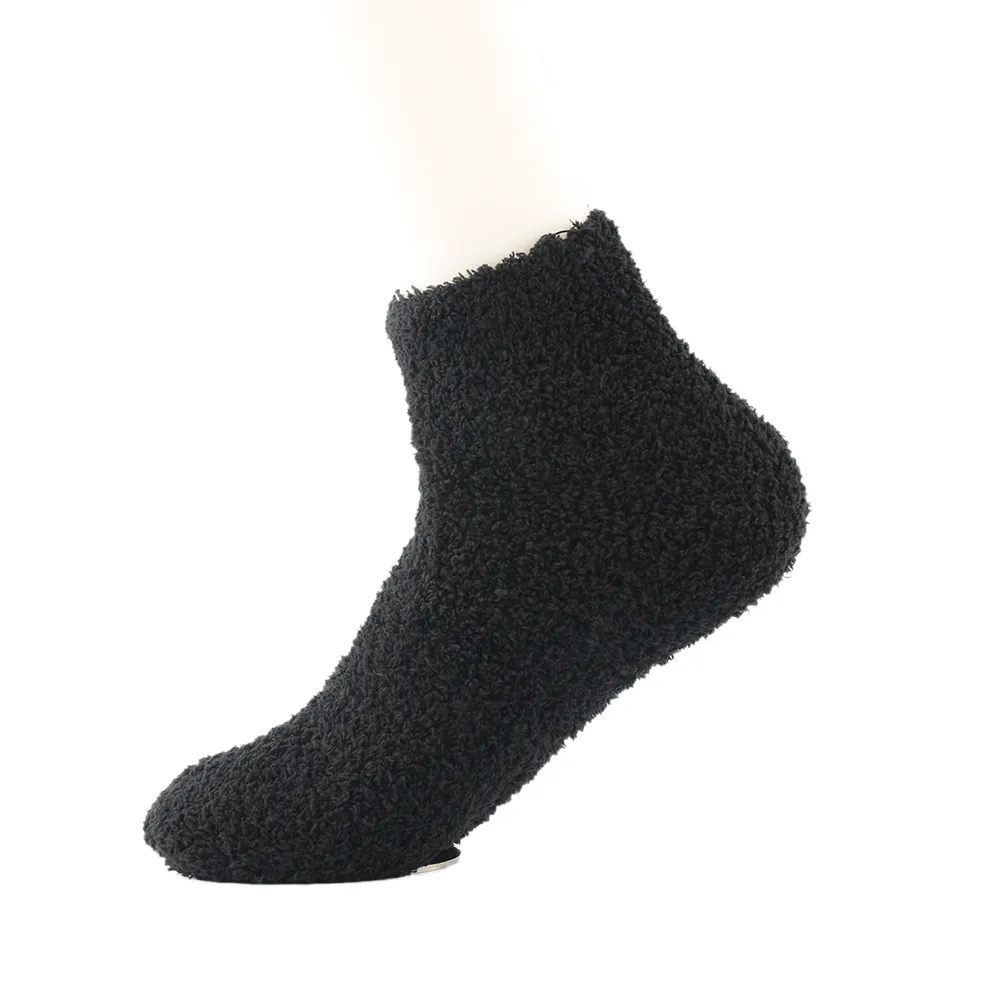 Vente en gros - 1 paire Casual Fuzzy épais chaud femmes bonbons couleurs pantoufles chaussettes dames filles chaussettes de sol chaussettes pantoufles