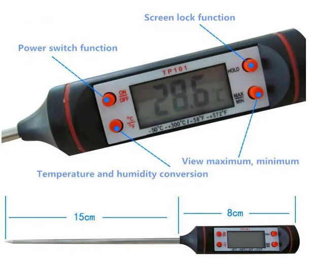 Thermomètre alimentaire numérique Style stylo cuisine BBQ alimentaire sonde à viande outils de salle à manger température thermomètres ménagers cuisson Termometro