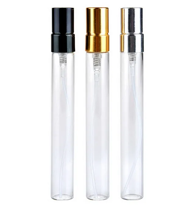 10ml Glass Perfume Bottle Empty Refilable Spray Bottle Small Parfume Atomizer Perfume Sample Vials test glass bottle 