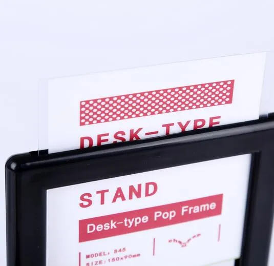 preços falador sinal de papel de papel - Promoção Pop Tag Rótulo quadro de cartão Double - Stand Photo Frame Display Stand Stand