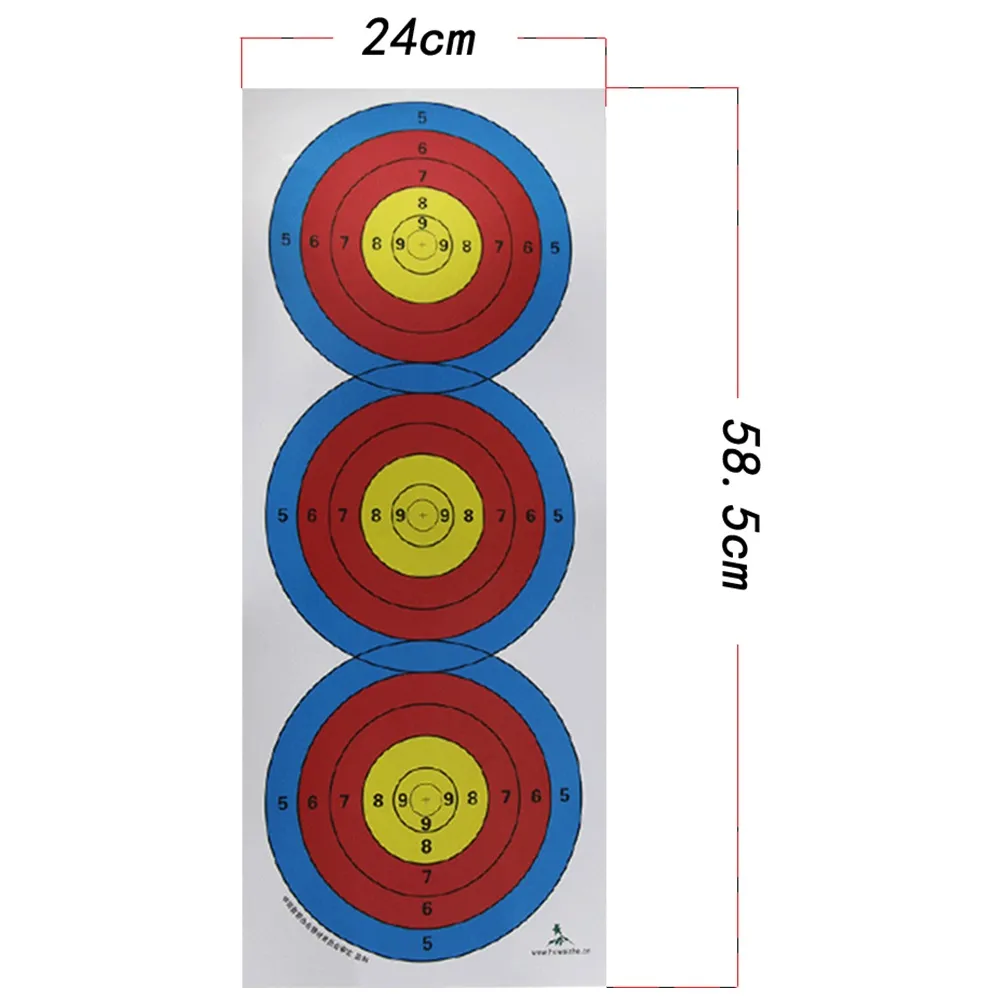 Offre spéciale tous les Mini arbalète 10 pièces cible visage papier tir pratique tir à l'arc arc flèche Sport de plein air