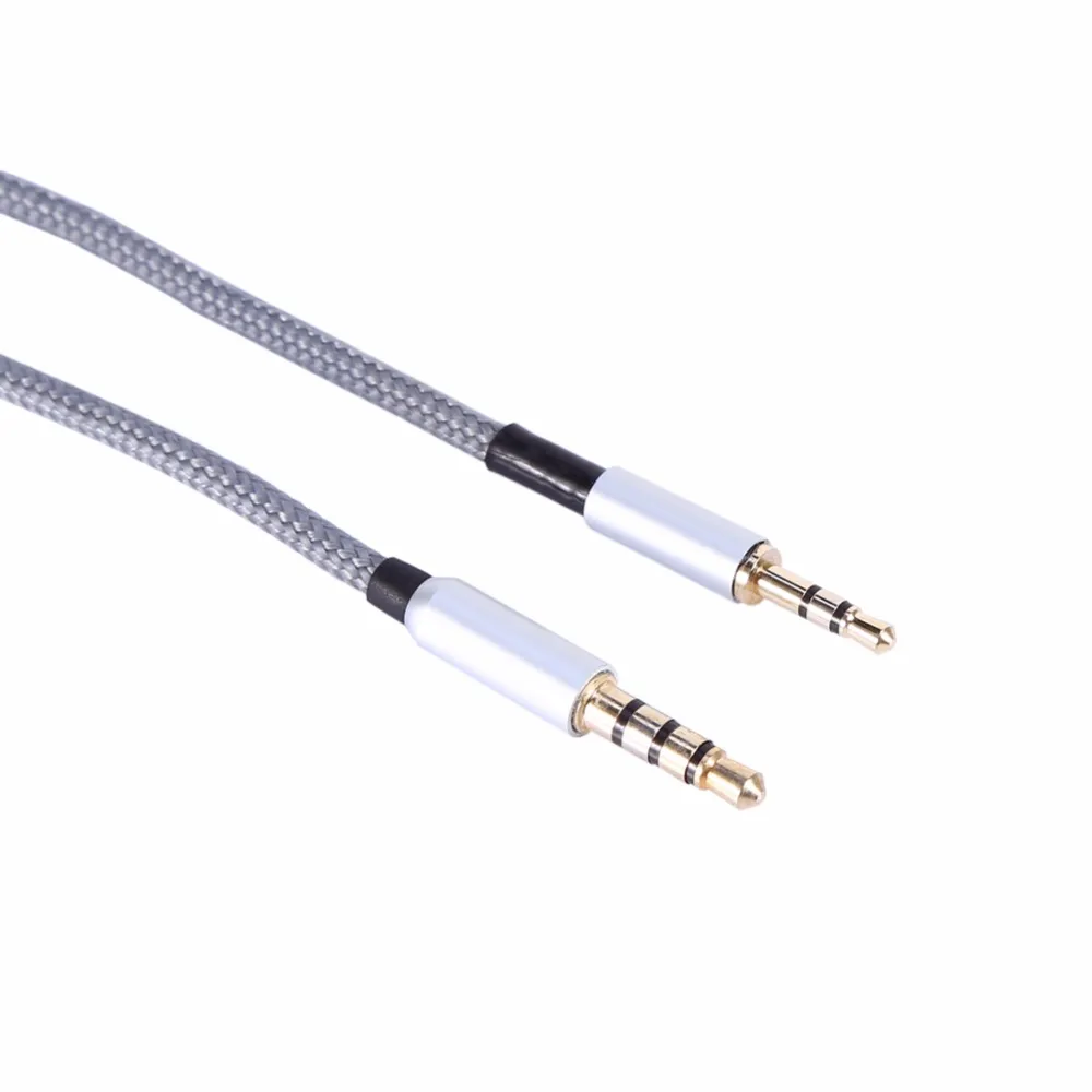 3.5mm Male Jack To 2.5mm Male Jack Nylon Replacement Headphone