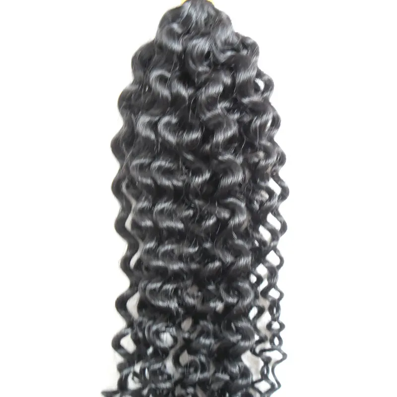 Brazilian Human hair for braiding bulk no attachment 100g afro kinky bulk hair no weft human hair bulk for braiding