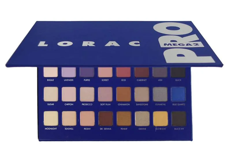 전문적인 쉬머 LORAC 메가 프로 2 파레트 32 컬러 네크 아이 섀도우 LORAC 아이 섀도우 팔레트 메이크업 세트 화장품 12pcs / lot DHL