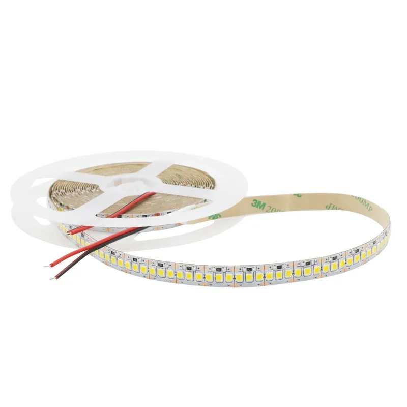 DC12V 24V 2835 LED Strip Light 240 LEDS IP20 شريط حبل الشريط المرن للديكور الأبيض دافئ أكثر إشراقًا من 3528 3014