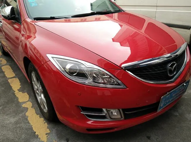 고품질 차 정면 전조등 decpration 손질 지팡이, 테일 라이트 손질 덮개, 안개 램프 손질 MAZDA 6 2007-2009 년을 위해